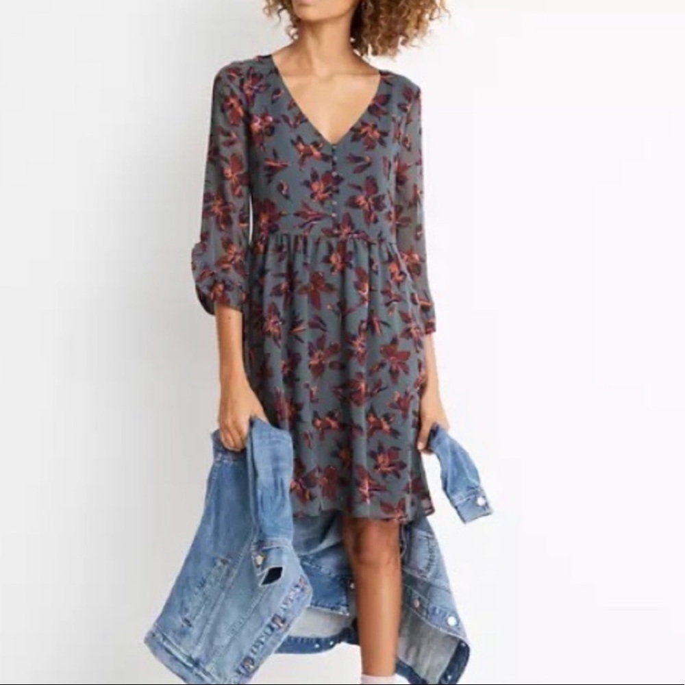 Madewell • NWT Moonblossom Ruffle Sleeve Dress